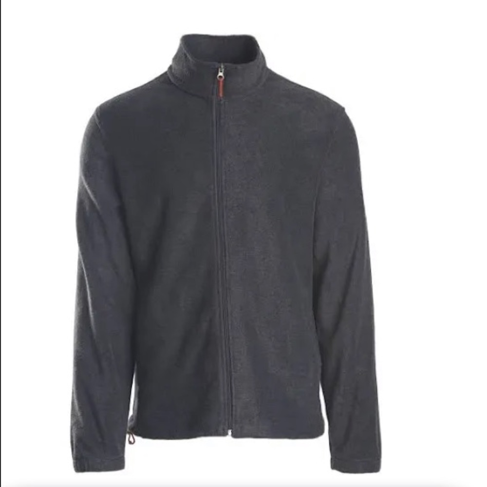 Woolrich Men's Andes Fleece Full Zip Jacket, Charcoal Heather